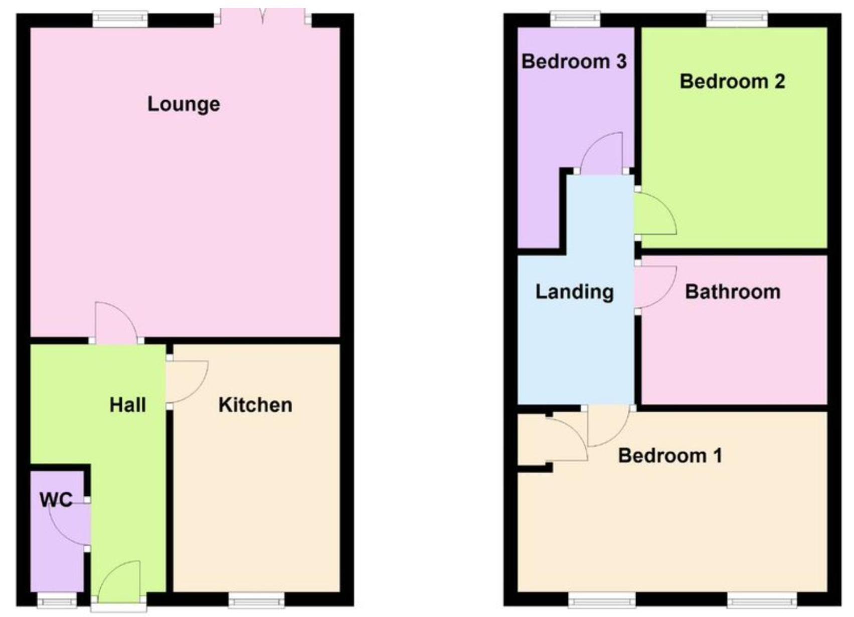 הוילה קורבי Free Private Parking! Oakley House And Garden! Fully Equipped 4 Comfy Beds מראה חיצוני תמונה